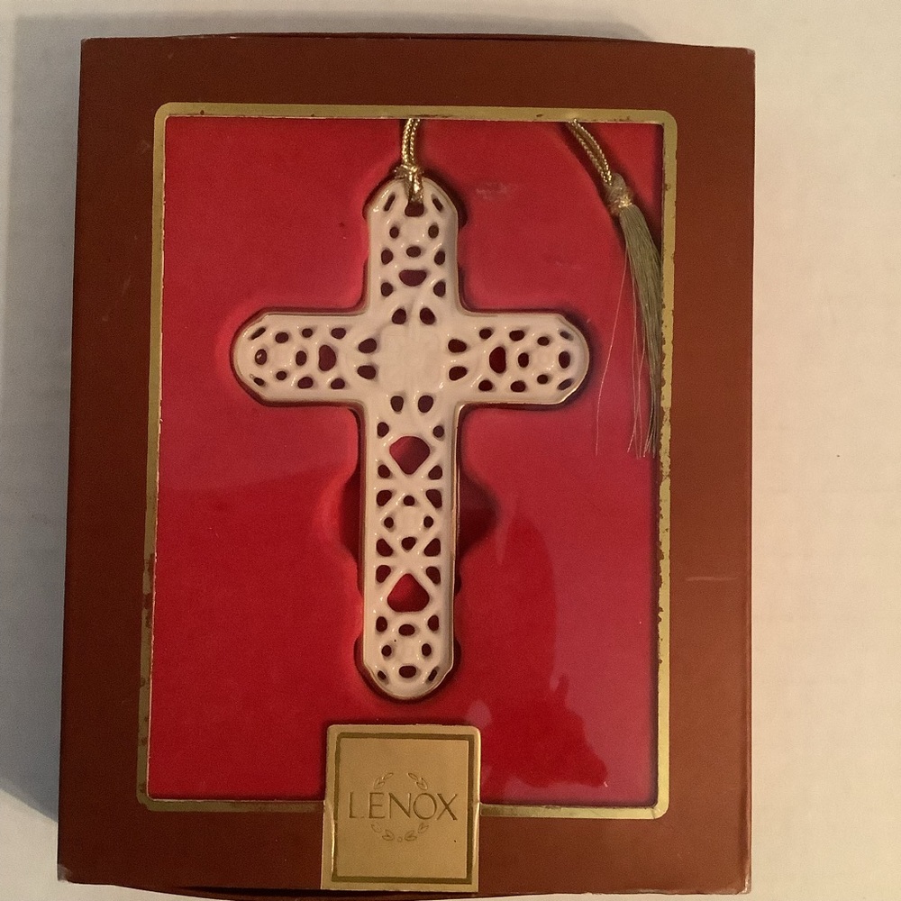Lenox Cross Ornament